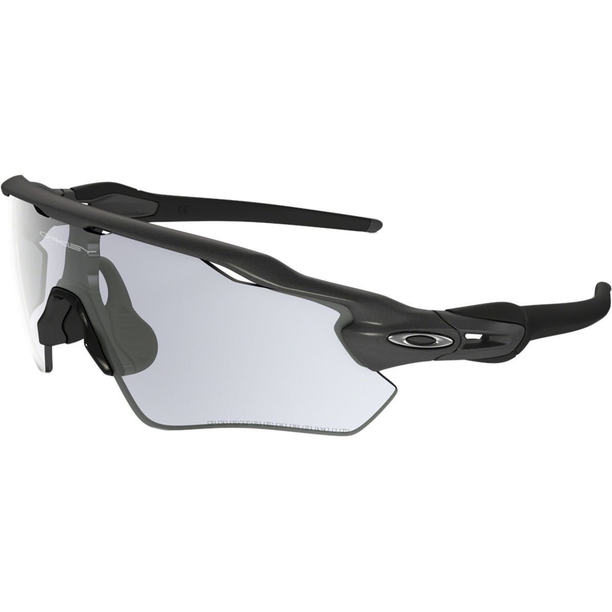Image of Oakley Radar EV Path Photochromic Sunglasses Steel/Clear To Black Photo, One Size