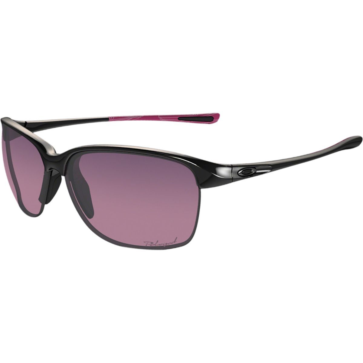 Image of Oakley Unstoppable Polarized Sunglasses - Women's Polished Black/Smokey O, One Size
