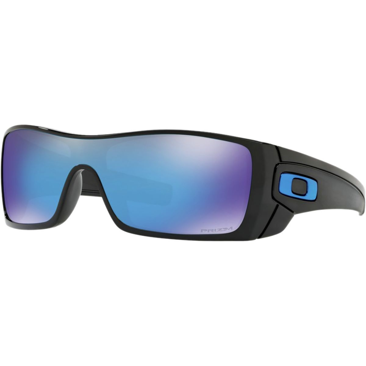 Image of Oakley Batwolf Prizm Sunglasses - Men's Polished Black/Prizm Sapphire, One Size