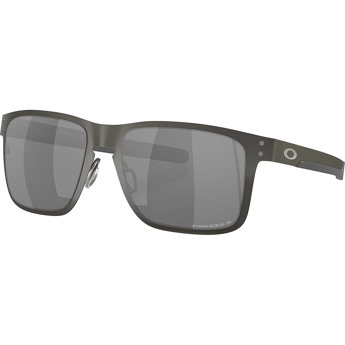 Image of Oakley Holbrook Metal Prizm Polarized Sunglasses Metal Gunmetal W/ Prizmblkpol, One Size
