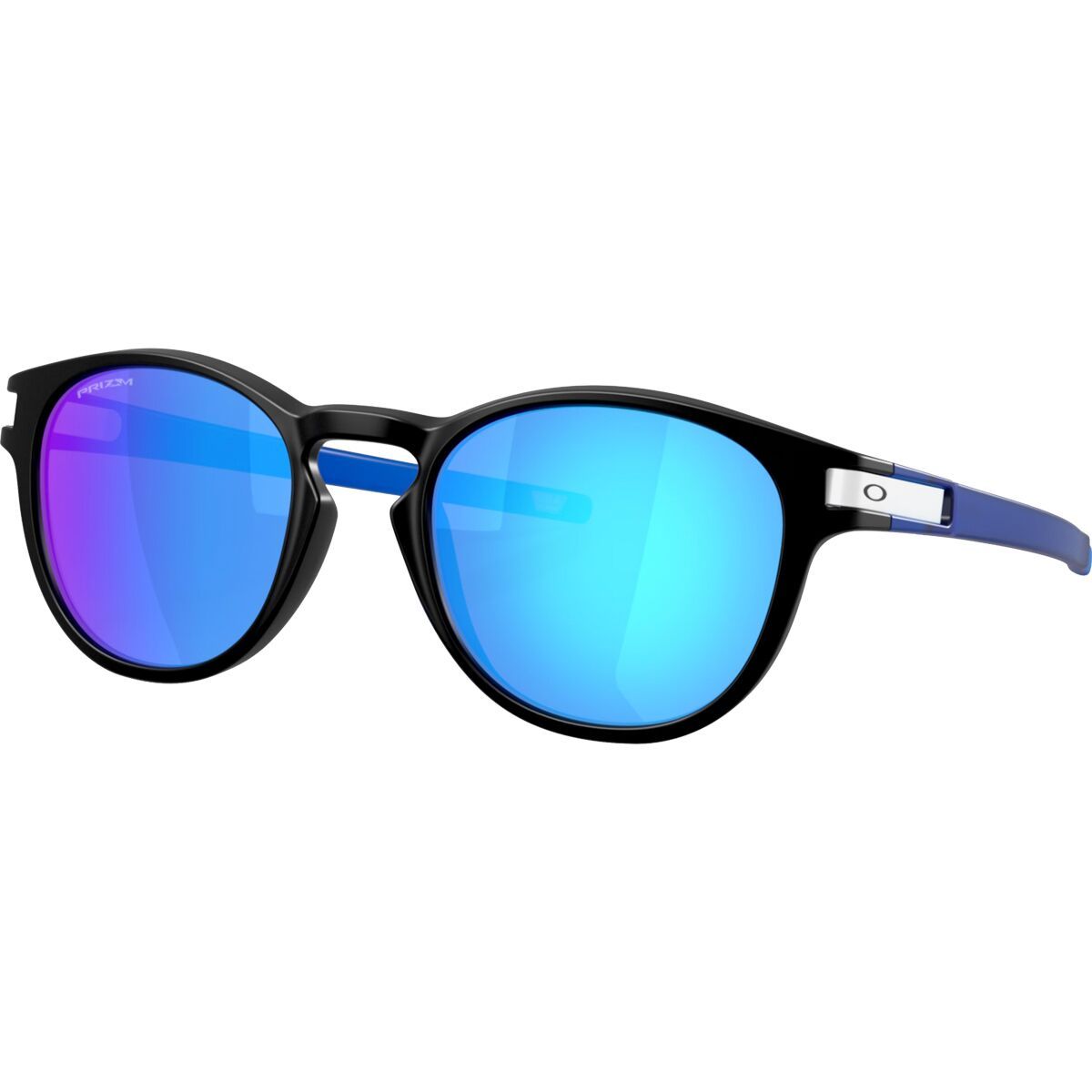 Image of Oakley Latch Prizm Sunglasses Matte Black/Prizm Sapphire, One Size