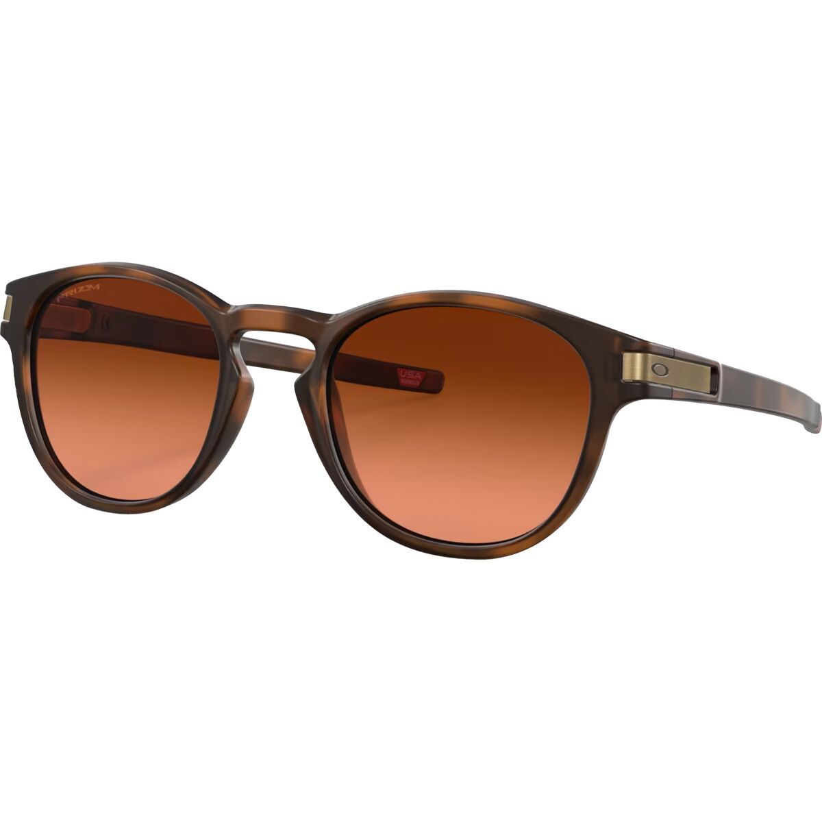 Image of Oakley Latch Prizm Sunglasses Matte Brown Tortoise, One Size