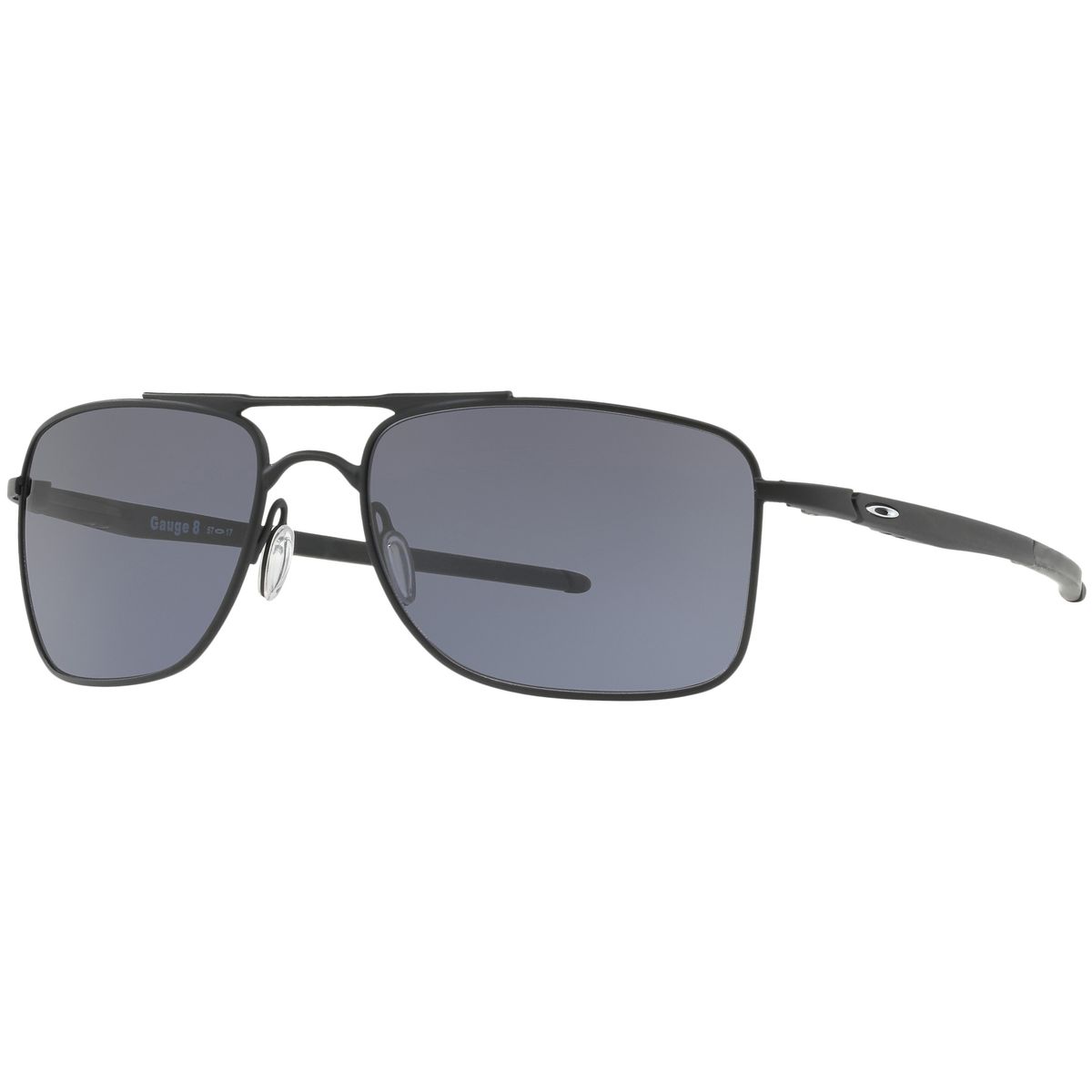 Image of Oakley Gauge 8 L Sunglasses - Men's Matte Black - Grey, One Size