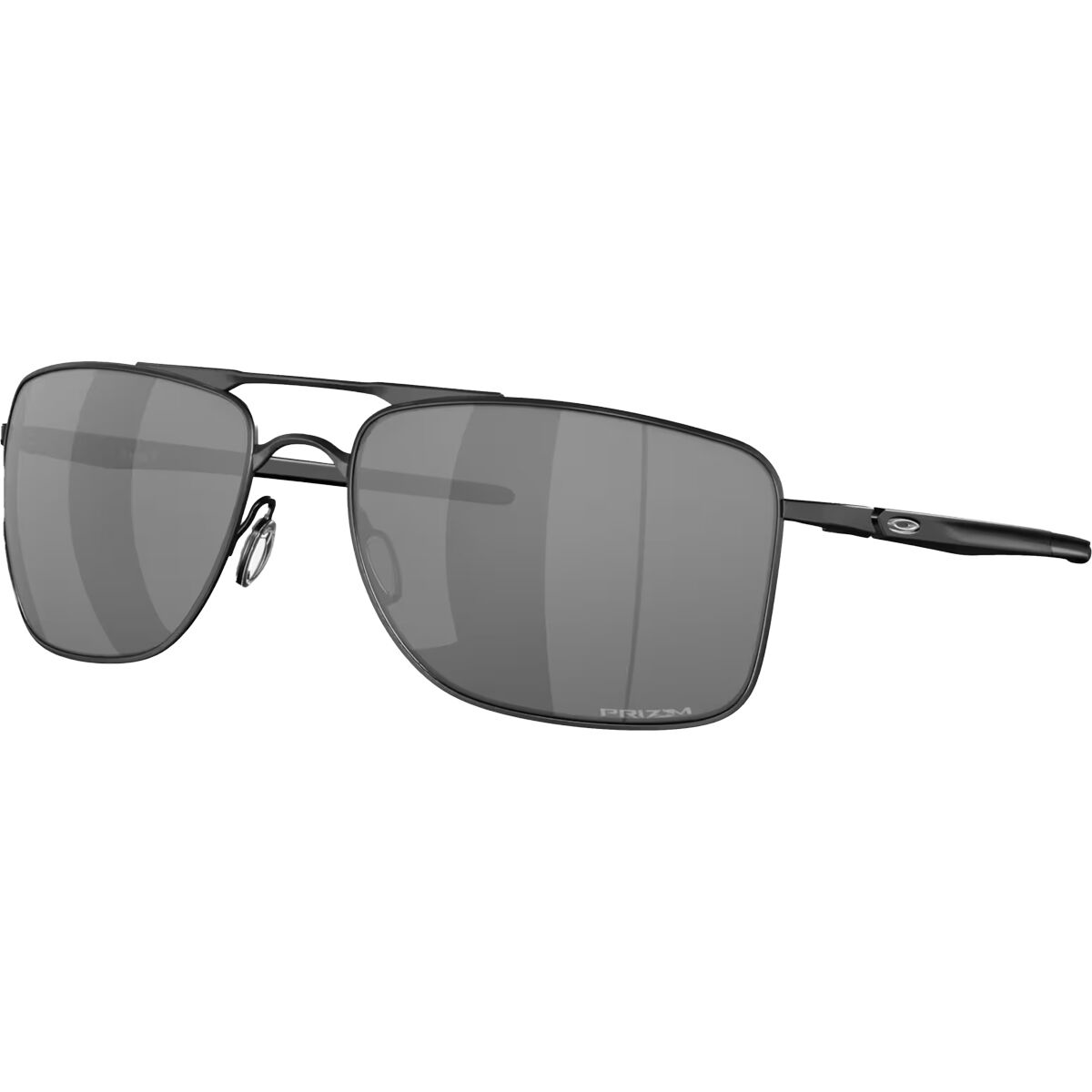 Image of Oakley Gauge 8 L Prizm Polarized Sunglasses - Men's Matte Black - Prizm Black, One Size