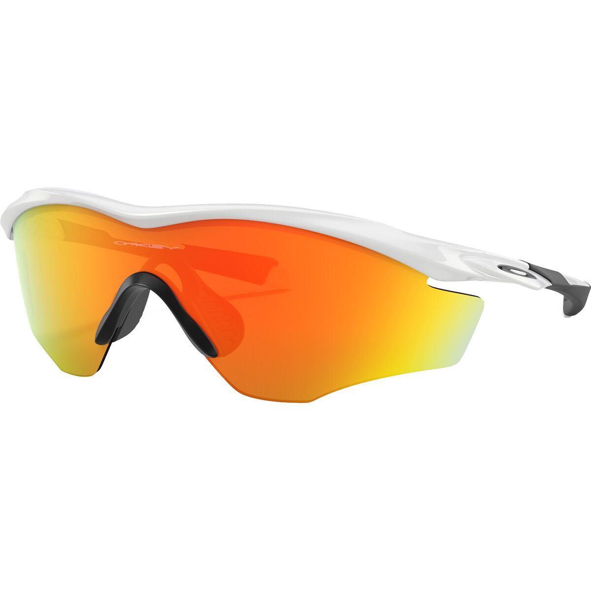 Image of Oakley M2 Frame XL Sunglasses Polished White - Fire Iridium, One Size