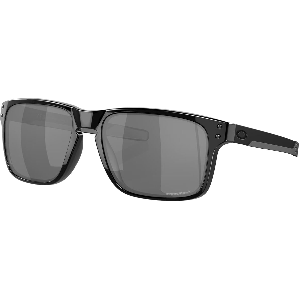 Image of Oakley Holbrook Mix Prizm Polarized Sunglasses Polished Black/Prizm Black, One Size