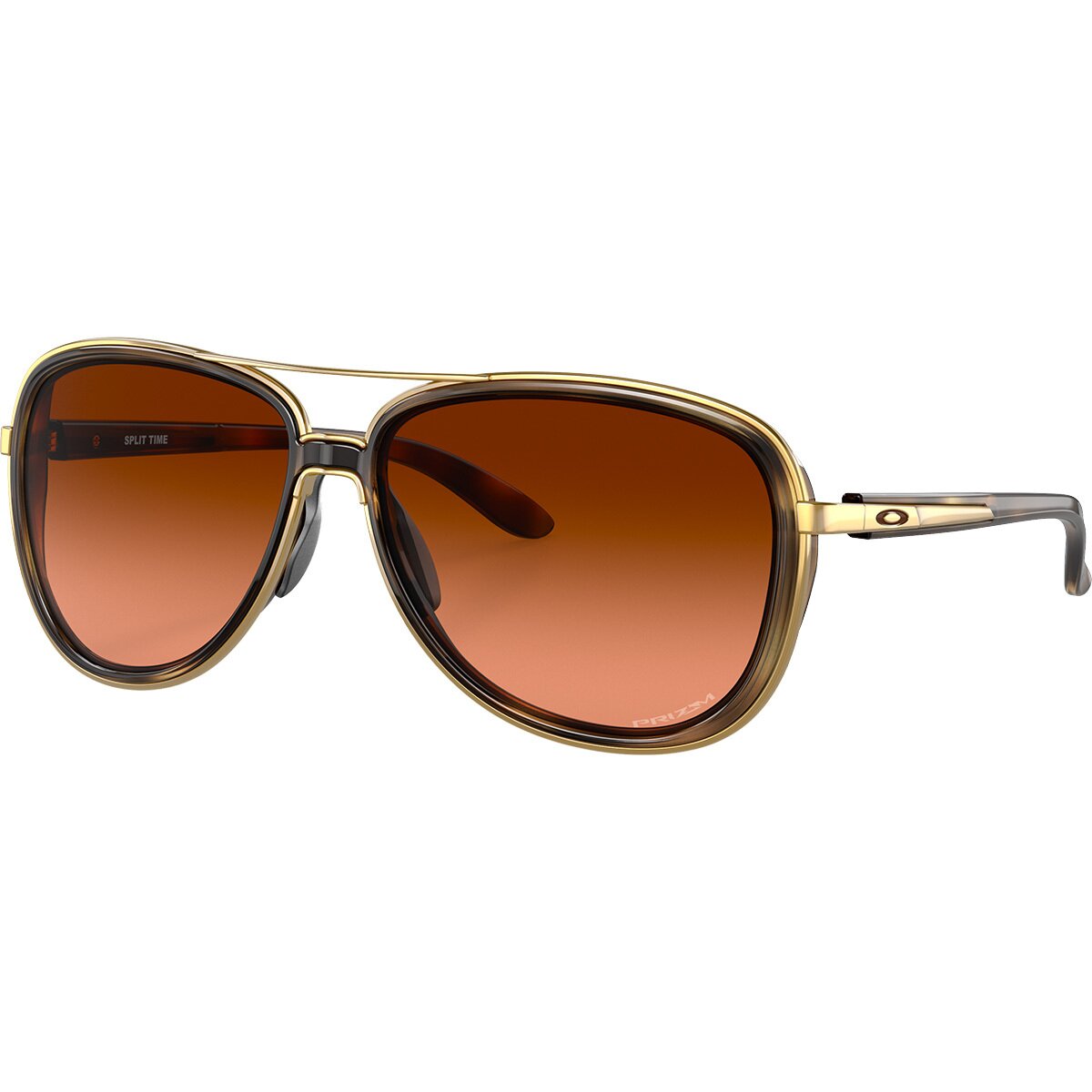 Image of Oakley Split Time Prizm Sunglasses - Women's Brown Tortoise/Prizm Brown Gradient, One Size