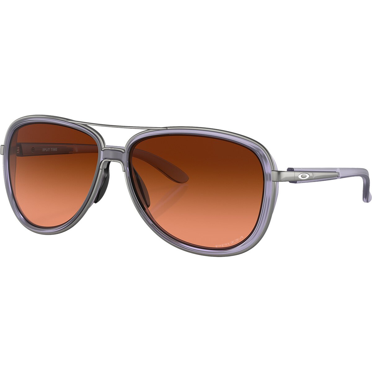 Image of Oakley Split Time Prizm Sunglasses - Women's Matte Trans Lilac/Prizm Brown Gradient, One Size