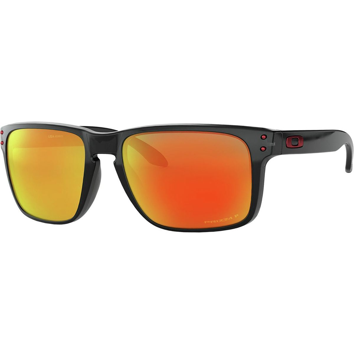 Image of Oakley Holbrook XL Prizm Polarized Sunglasses Black Ink W/Prizm Ruby Iridium Polarized, One Size