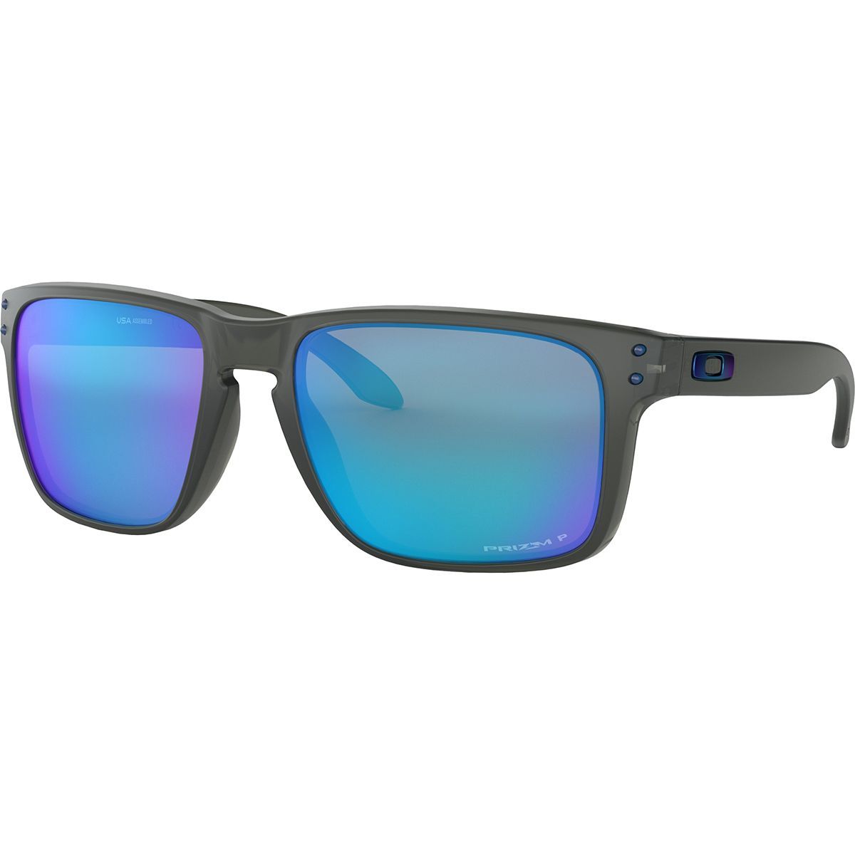 Image of Oakley Holbrook XL Prizm Polarized Sunglasses Grey Smoke W/Prizm Sapphire Polarized, One Size
