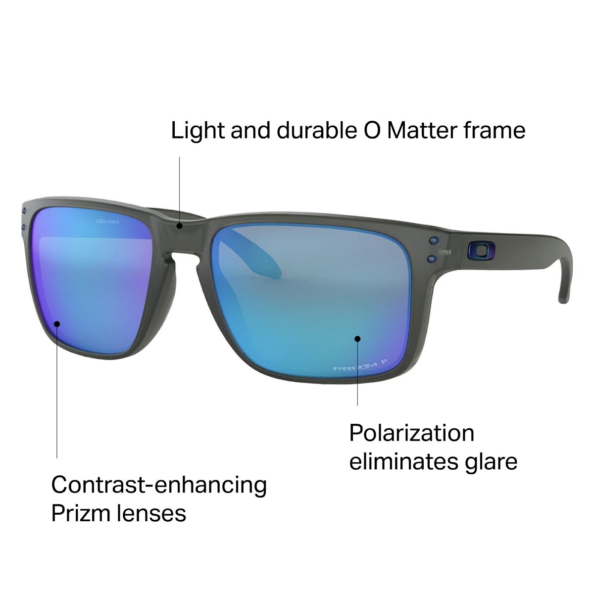 Formode Alternativ Skorpe Oakley Holbrook XL Prizm Polarized Sunglasses - Accessories