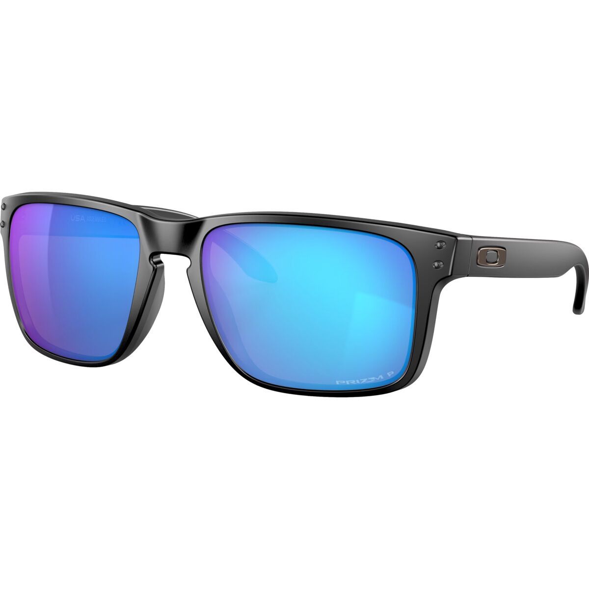 Image of Oakley Holbrook XL Prizm Polarized Sunglasses Matte Black/Prizm Sapphire Polarized, One Size