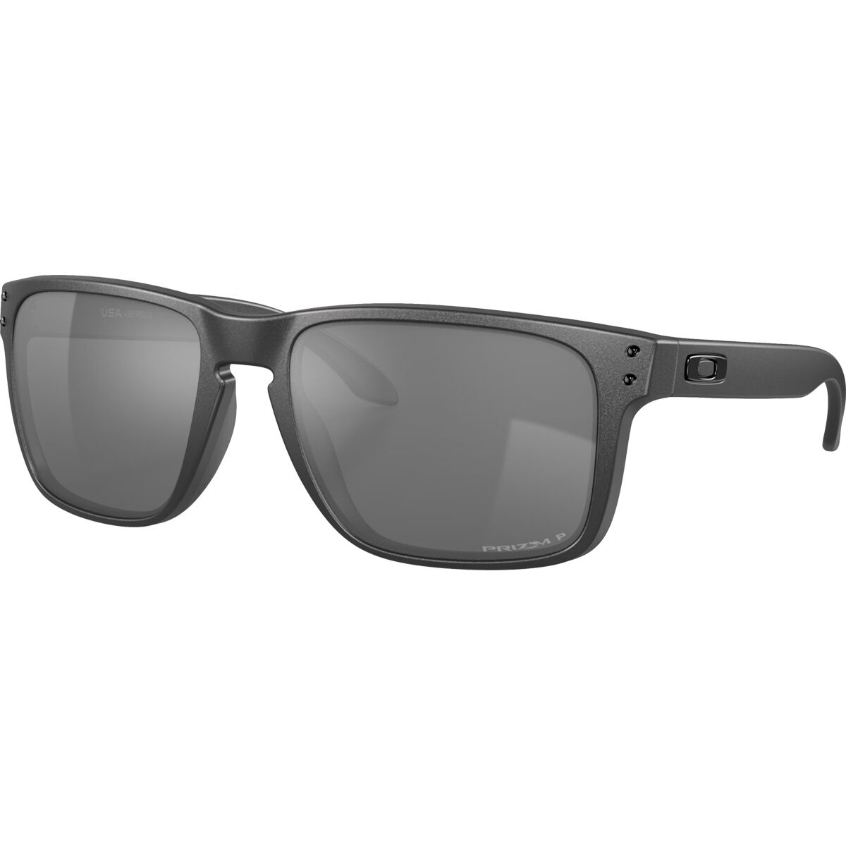 Image of Oakley Holbrook XL Prizm Polarized Sunglasses Steel/PRIZM Black Polar, One Size