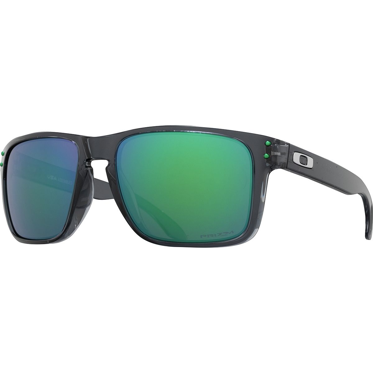 Image of Oakley Holbrook XL Prizm Sunglasses Crystal Black/Prizm Jade, One Size