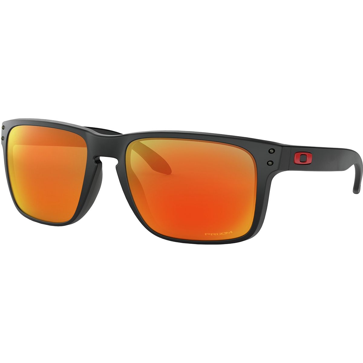 Oakley Holbrook XL Prizm Sunglasses Matte Black/Prizm Ruby, One Size