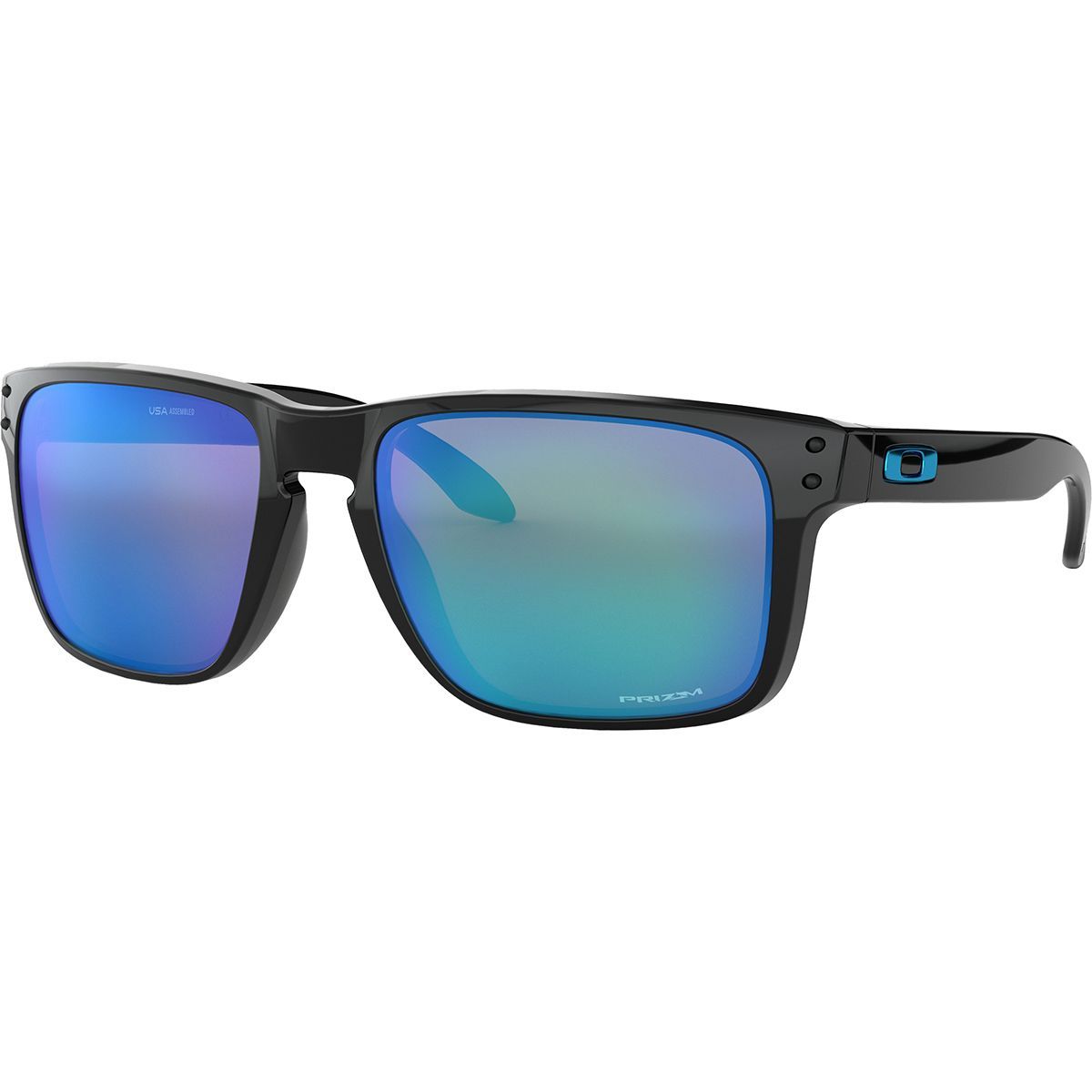 Image of Oakley Holbrook XL Prizm Sunglasses Polished Black/Prizm Sapphire, One Size