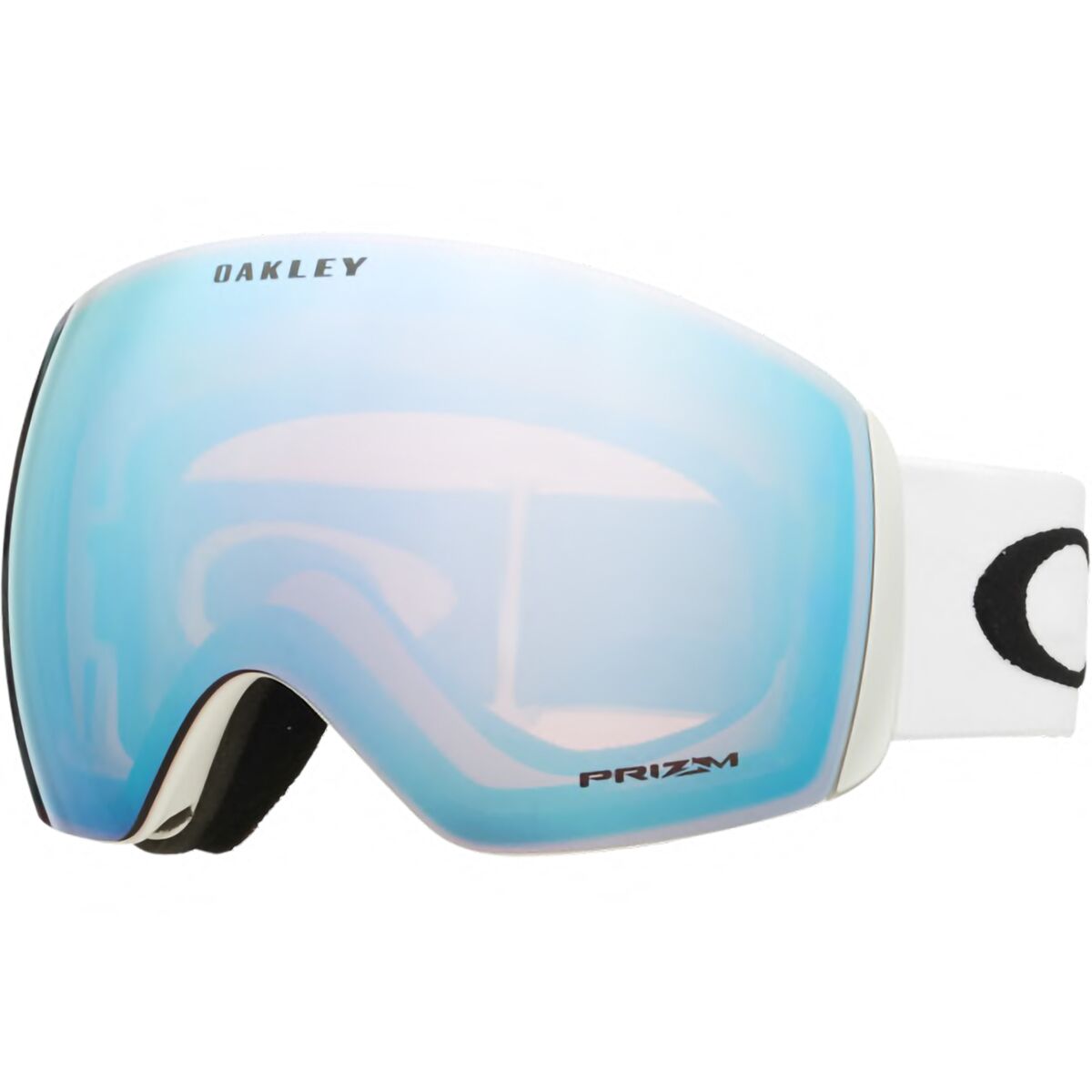 Image of Oakley Flight Deck L Prizm Goggles Matte White/Sapphire, One Size