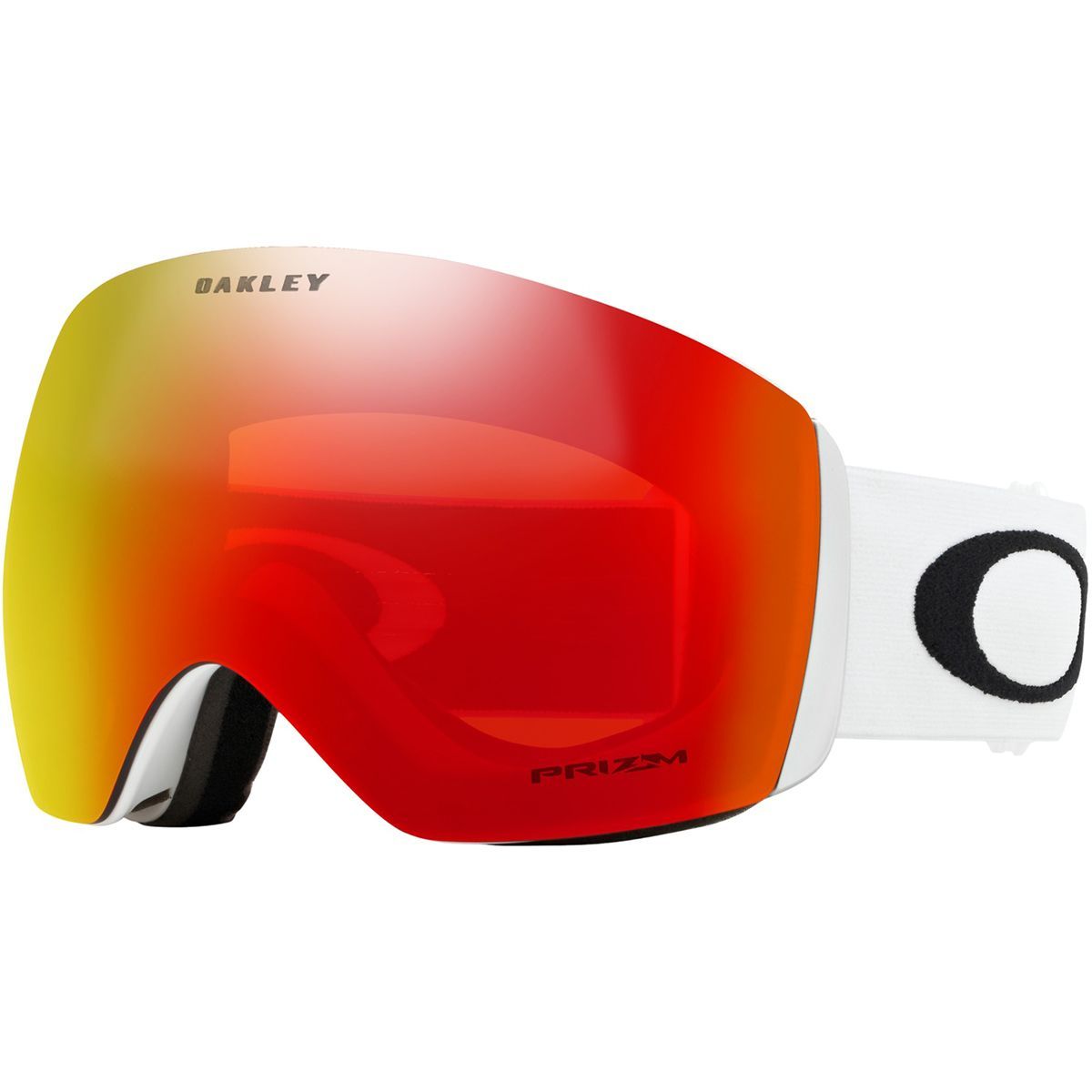 Image of Oakley Flight Deck L Prizm Goggles Matte White/Prizm Torch Irid, One Size