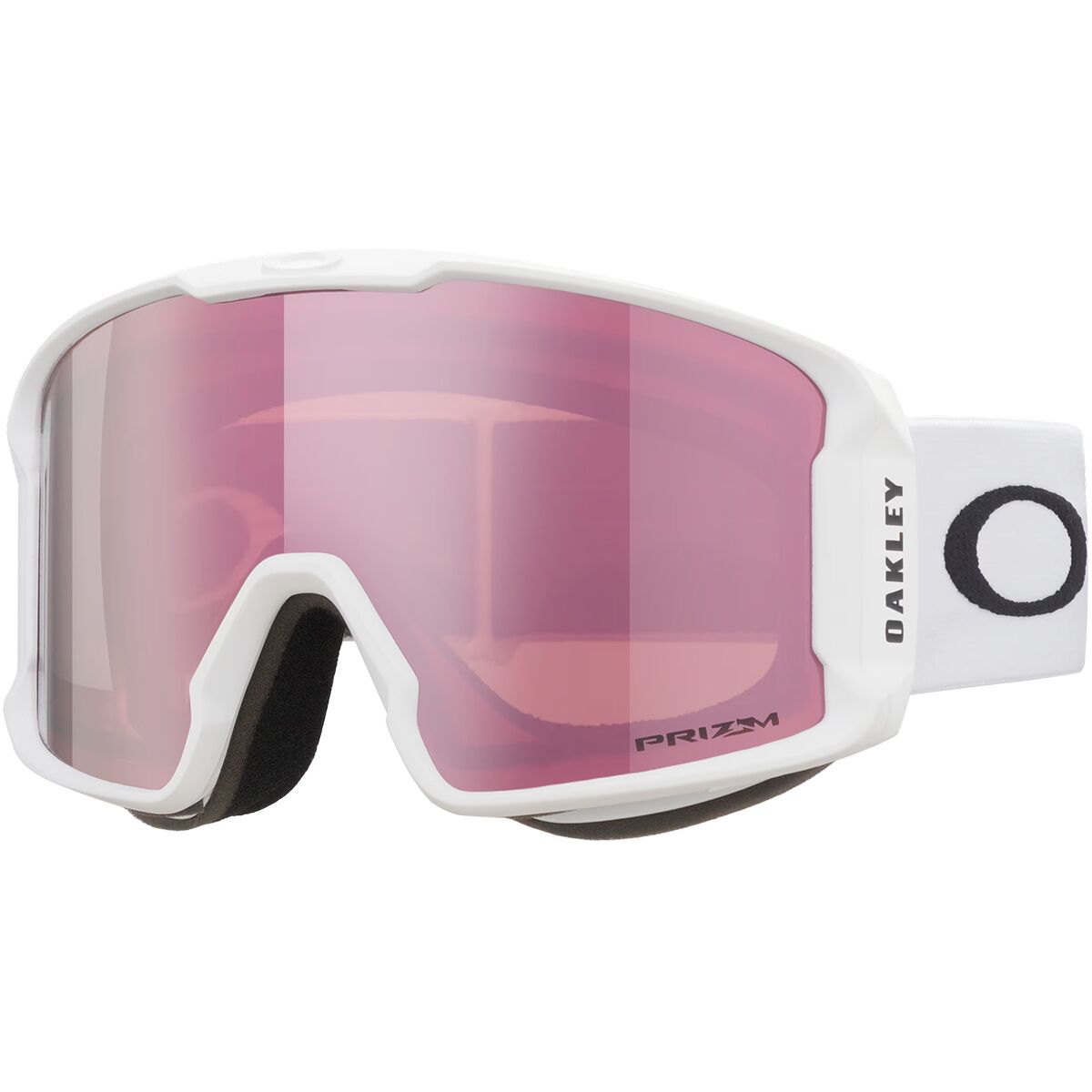 Image of Oakley Line Miner L Prizm Goggles Matte White/Prizm Rose Gold, One Size