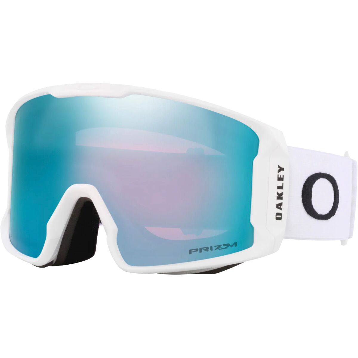 Image of Oakley Line Miner L Prizm Goggles Matte White/Sapphire Iridium, One Size