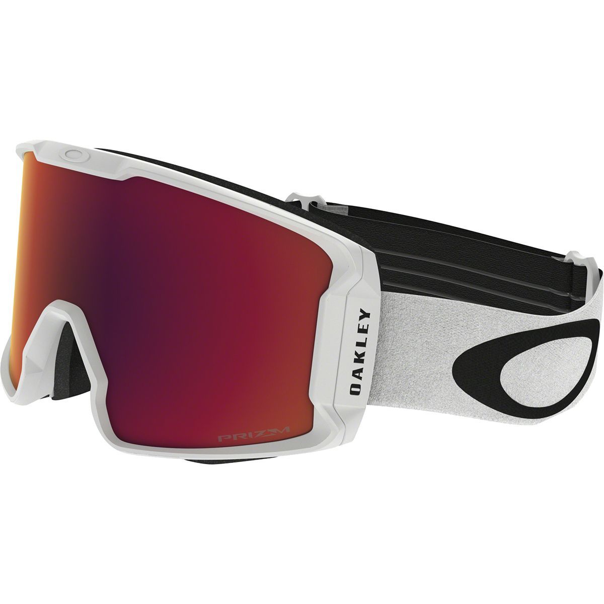 Image of Oakley Line Miner L Prizm Goggles Matte White/Prizm Torch Irid, One Size