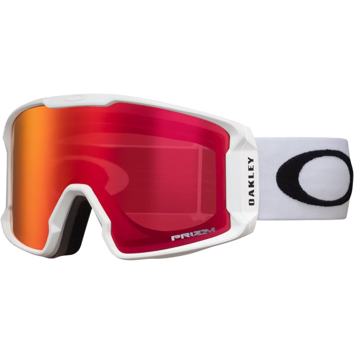 Image of Oakley Line Miner L Prizm Goggles Matte White/Prizm Torch Irid, One Size