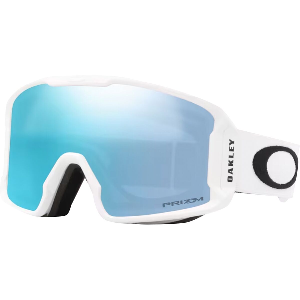 Image of Oakley Line Miner M Prizm Goggles Matte White/Sapphire Iridium, One Size