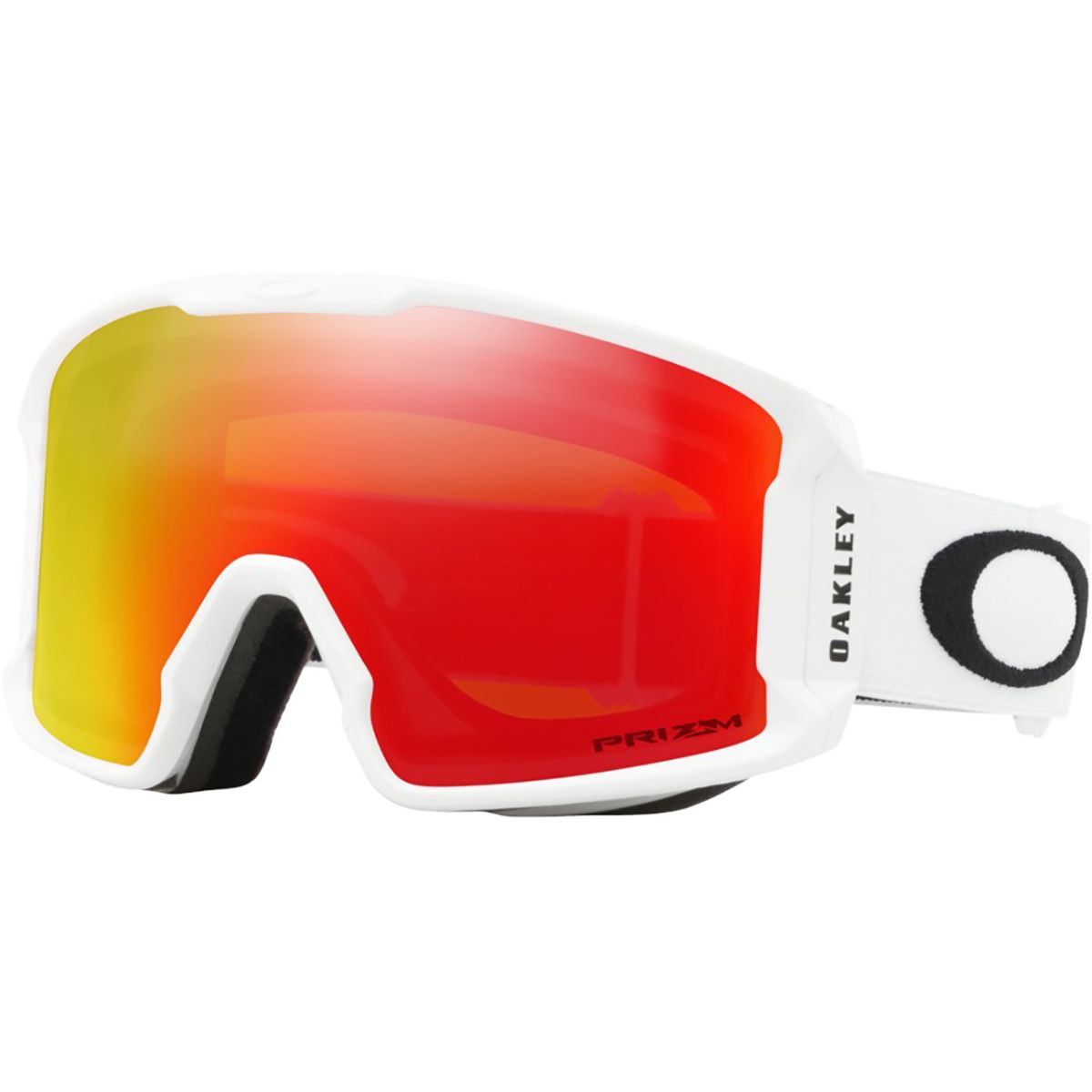 Image of Oakley Line Miner M Prizm Goggles Matte White/Prizm Torch Iridium, One Size