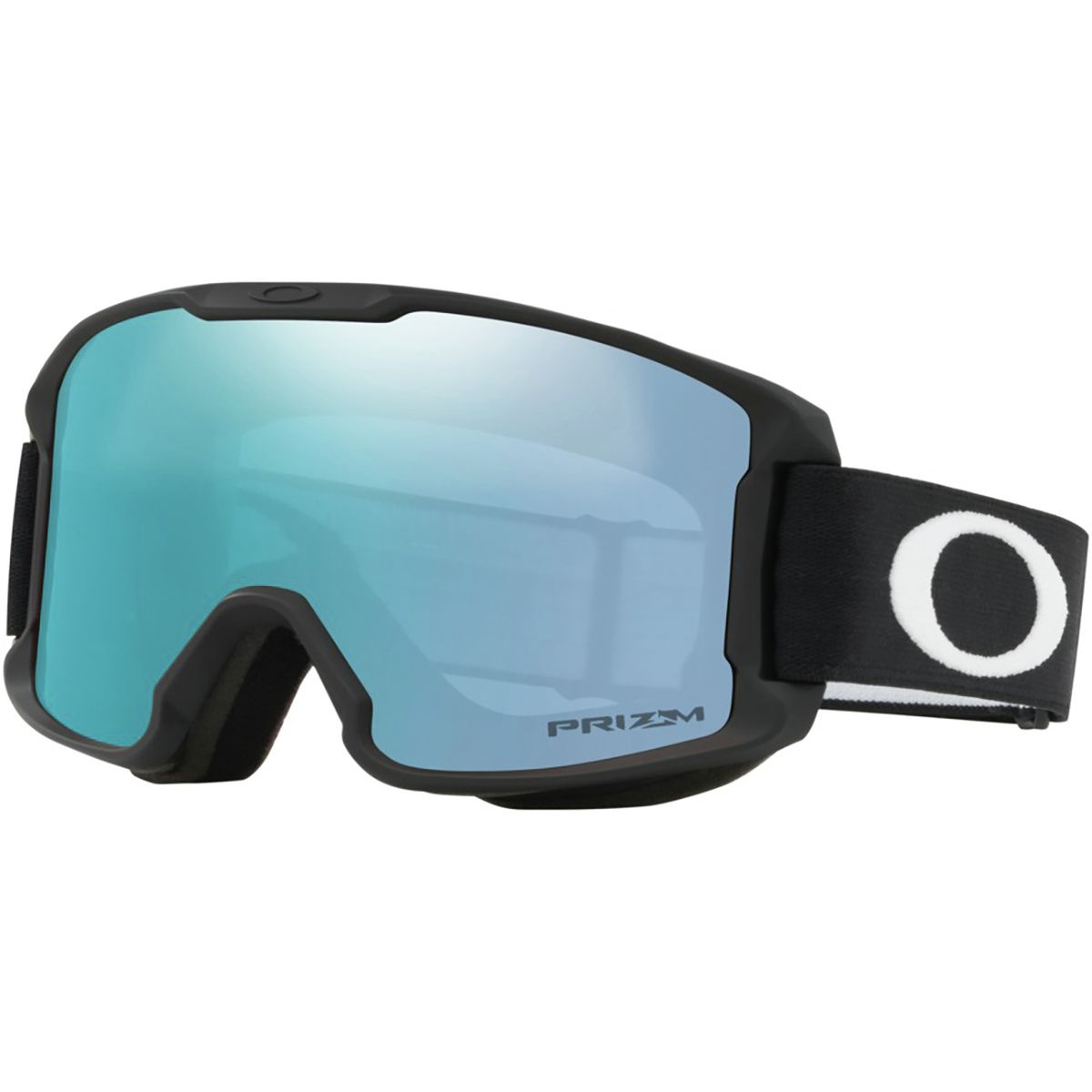 Image of Oakley Line Miner Prizm Goggles - Kids' Matte Black/Prizm Sapphire Iridium, One Size