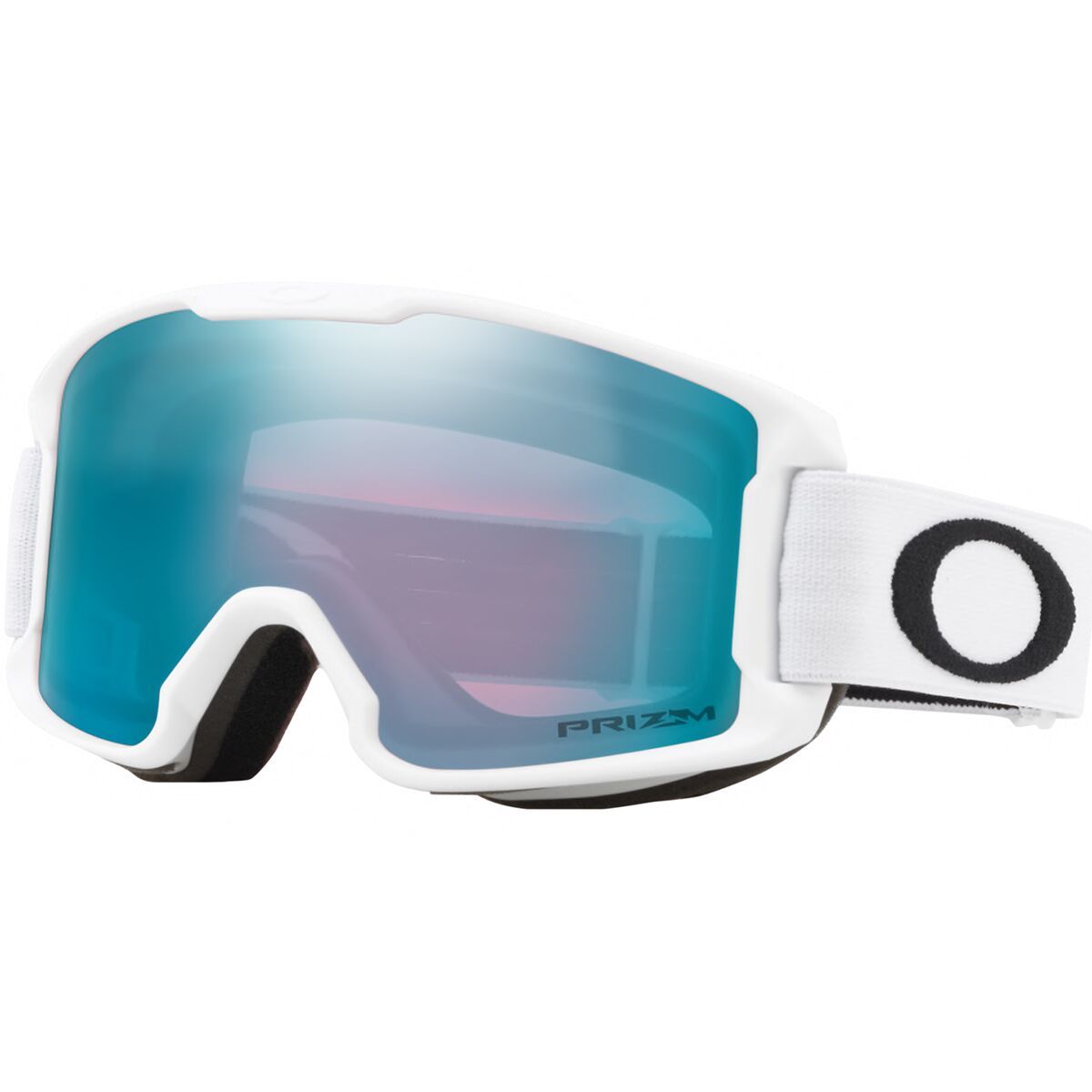 Image of Oakley Line Miner Prizm Goggles - Kids' Matte White/Sapphire, One Size