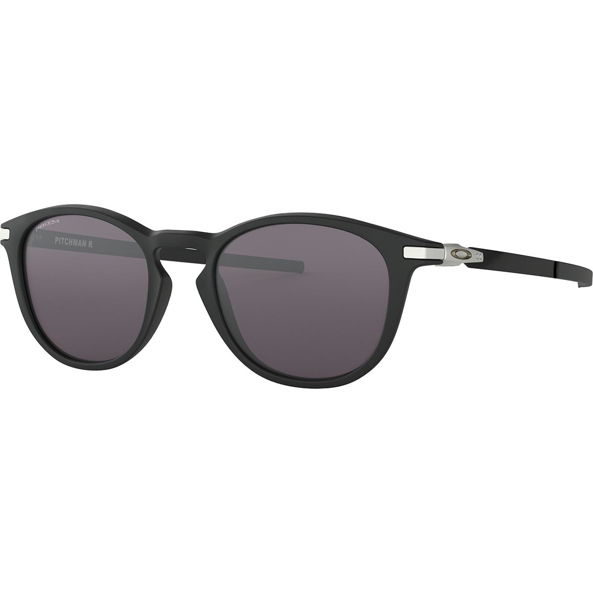 Image of Oakley Pitchman R Prizm Sunglasses Satin Black W/Prizm Grey, One Size