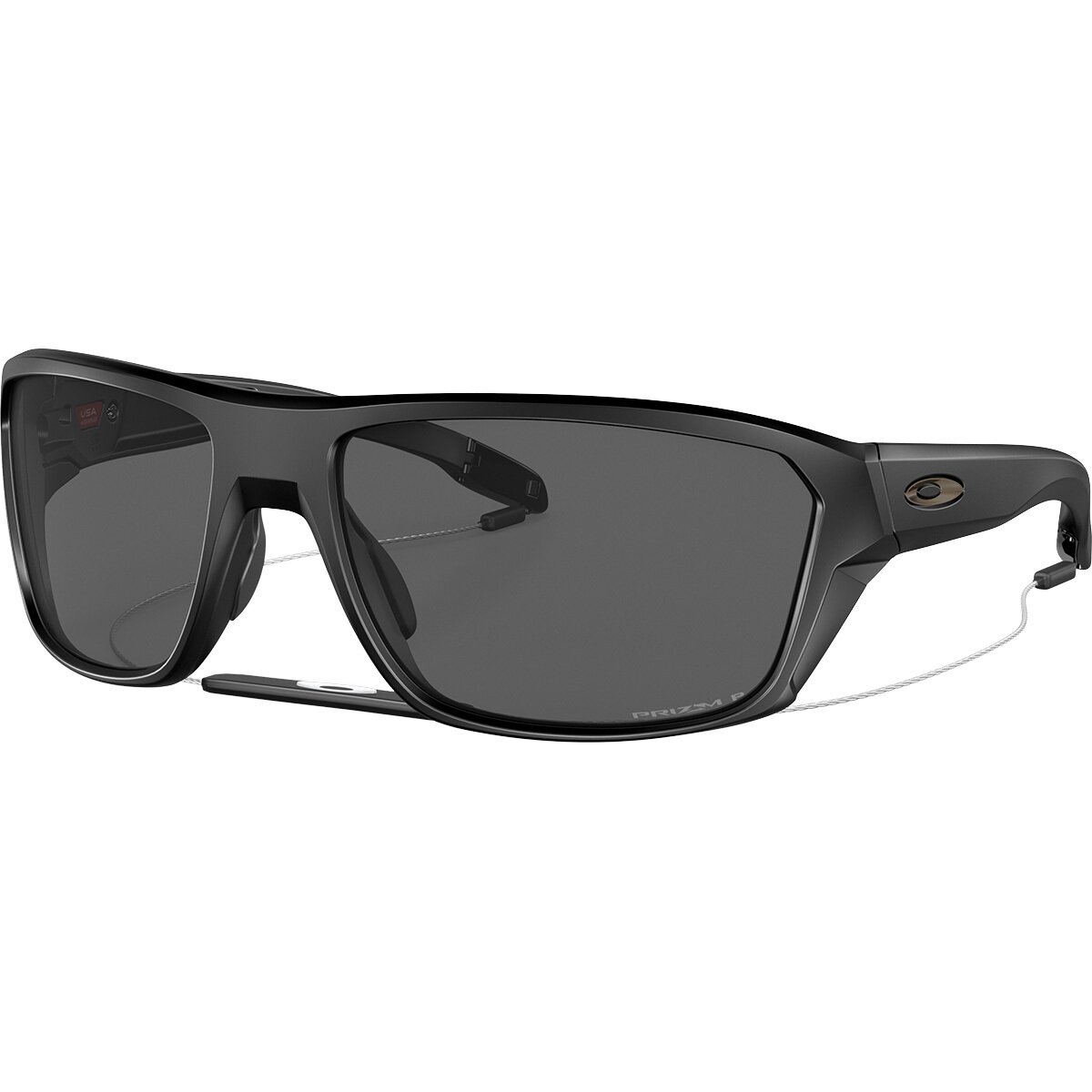 Image of Oakley Split Shot Prizm Polarized Sunglasses Matte Black/Prizm Black Polarized, One Size
