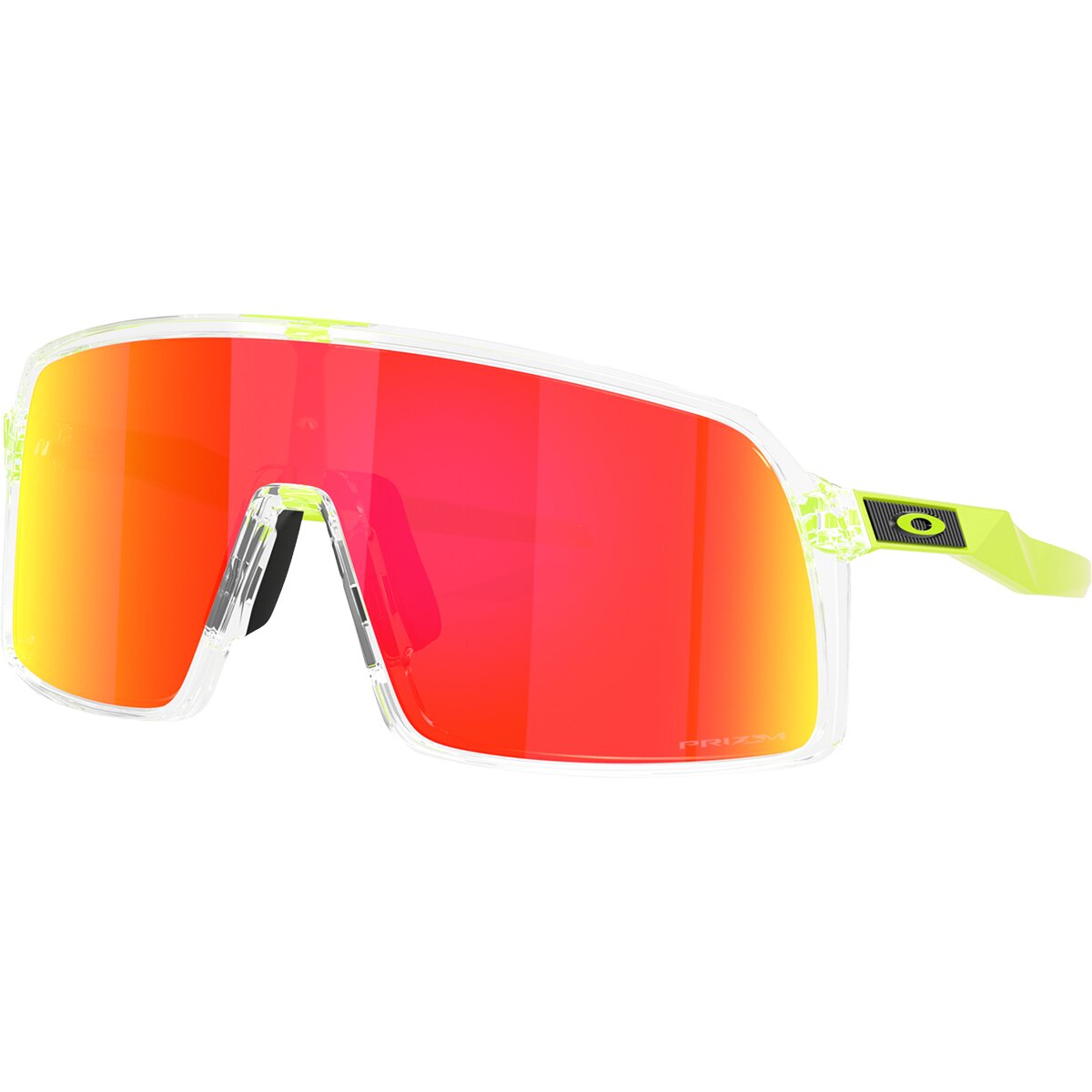 Image of Oakley Sutro Prizm Sunglasses Clear/Prizm Ruby, One Size