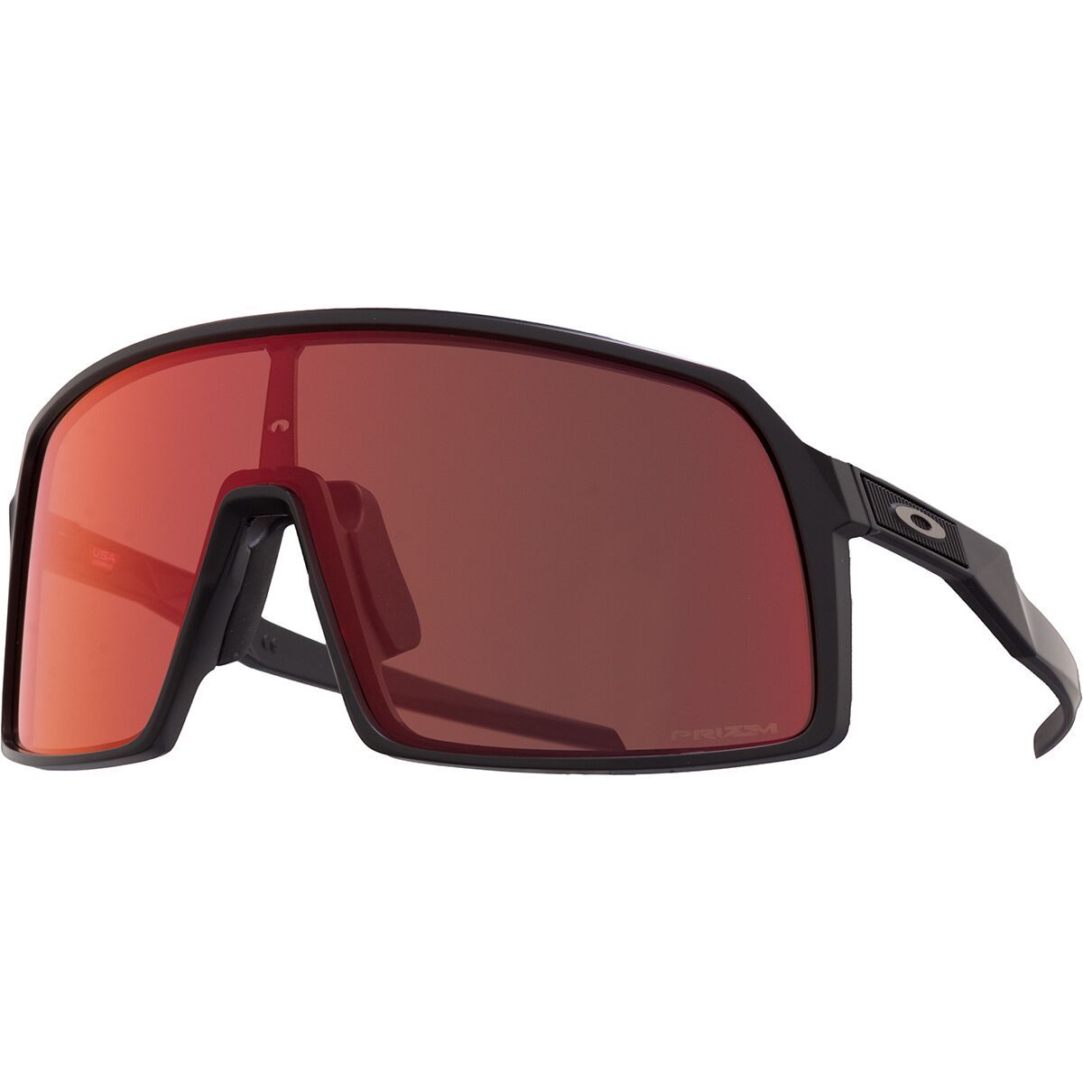 Image of Oakley Sutro Prizm Sunglasses Matte Black/PRIZM Trl Torch, One Size