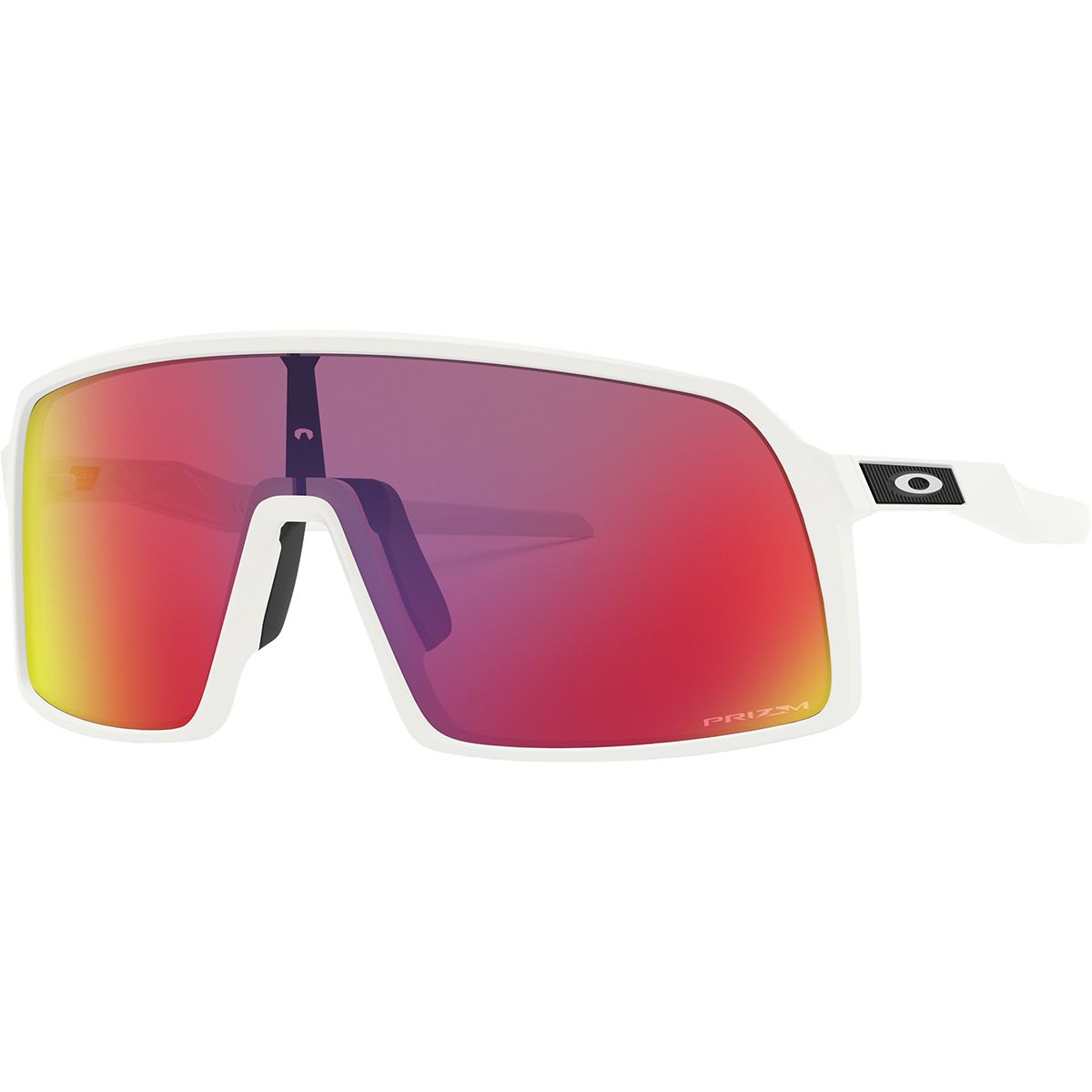 Image of Oakley Sutro Prizm Sunglasses Matte White/Prizm Road, One Size