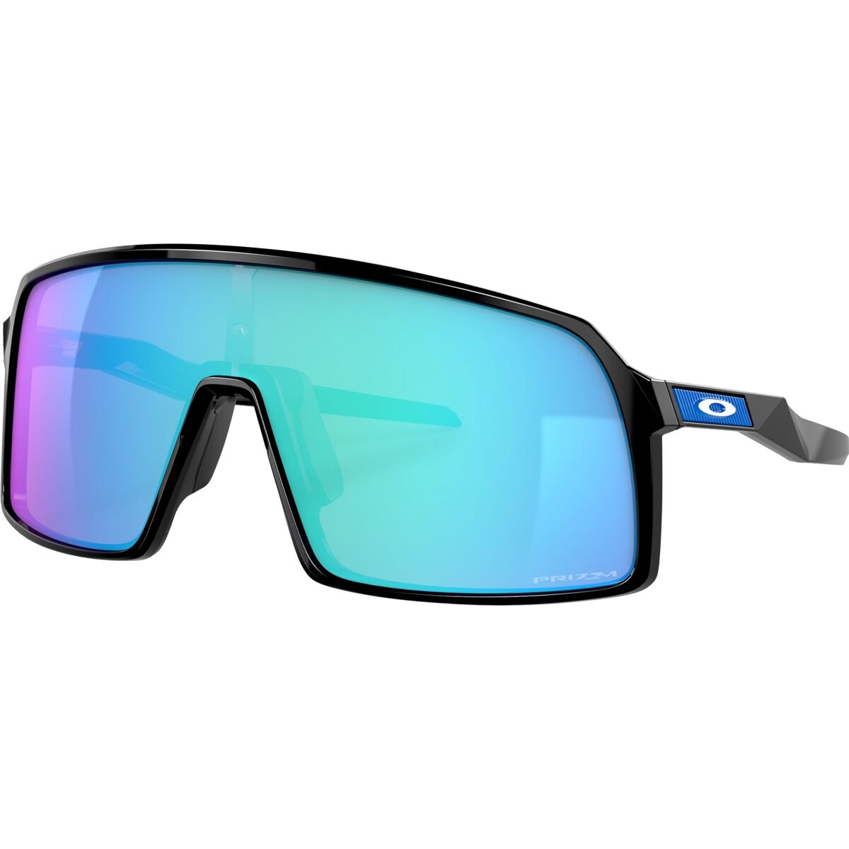 Oakley Sutro Prizm Sunglasses Polished Black/Prizm Sapphire, One Size