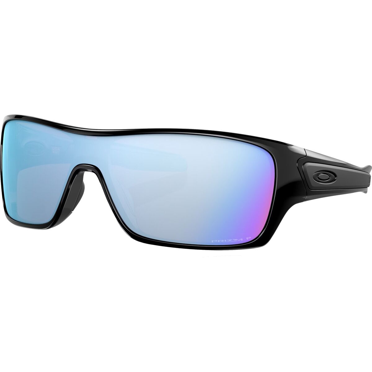 Image of Oakley Turbine Rotor Prizm Polarized Sunglasses Polished Black/Prizm Deep H2O Polarized, One Size