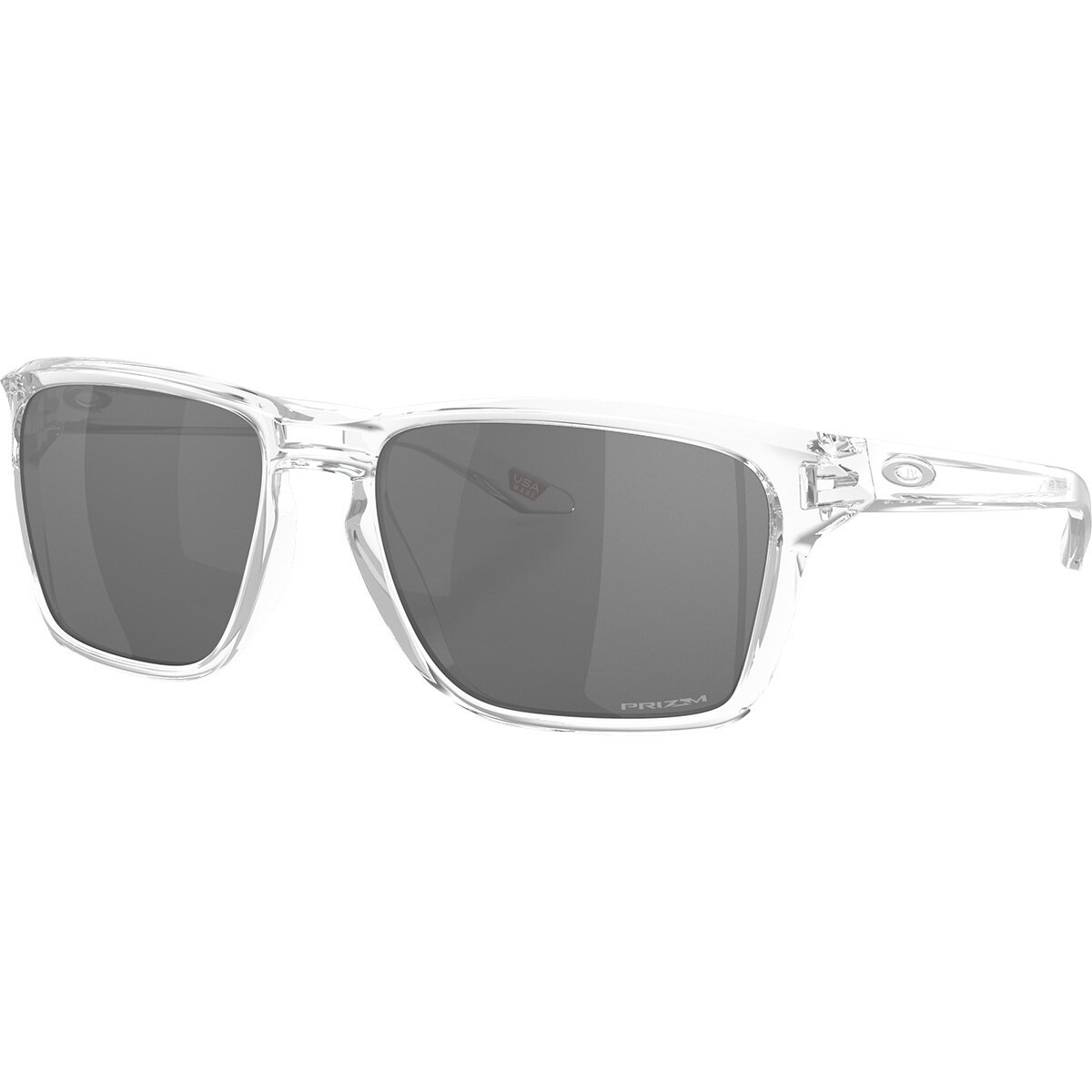 Image of Oakley Sylas Prizm Sunglasses Polished Clear/PRIZM Black, One Size