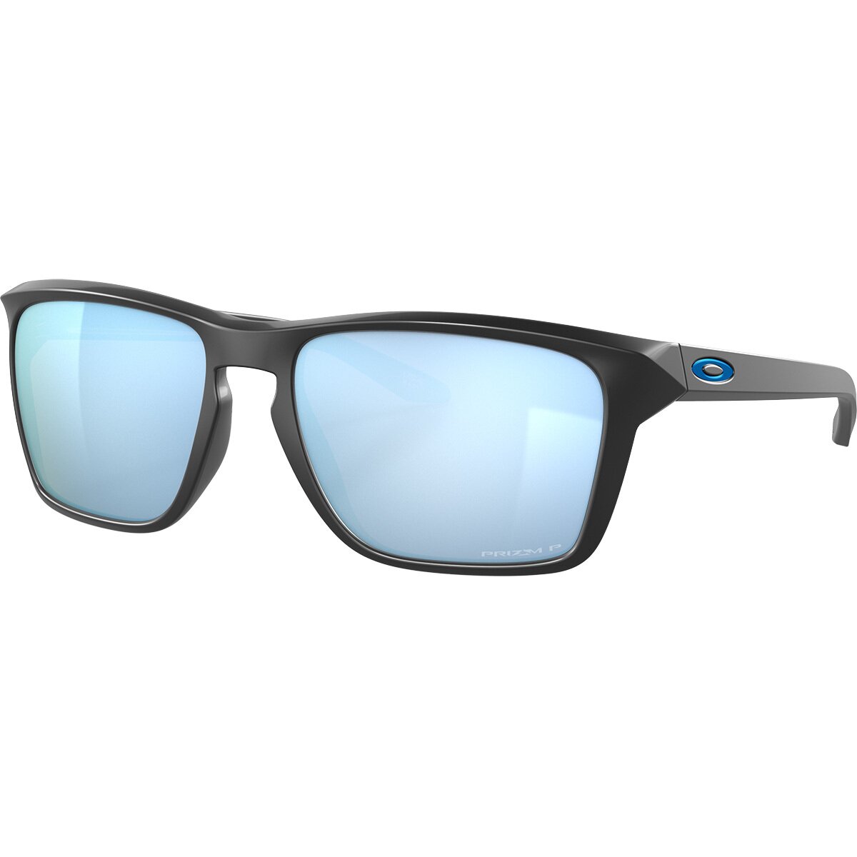 Image of Oakley Sylas Prizm Polarized Sunglasses Matte Black/Prizm Deep Water Polarized, One Size