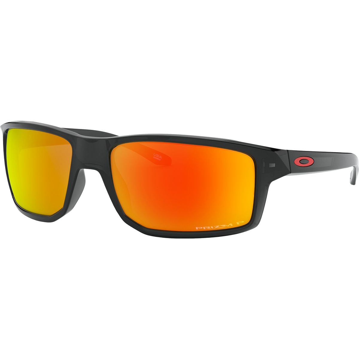 Image of Oakley Gibston Prizm Polarized Sunglasses Black Ink/Prizm Ruby Polarized, One Size