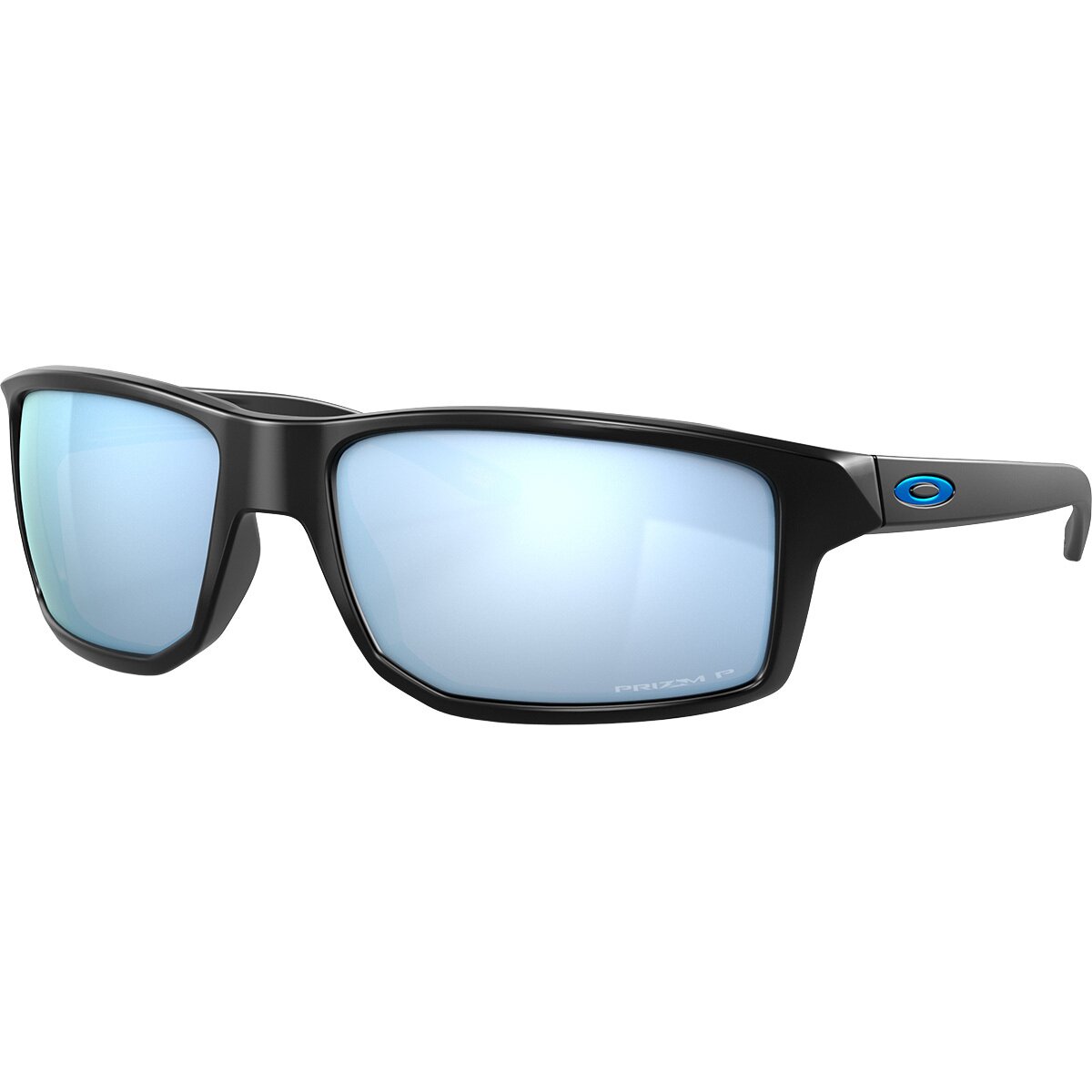 Image of Oakley Gibston Prizm Polarized Sunglasses Matte Black/Prizm Deep Water Polarized, One Size