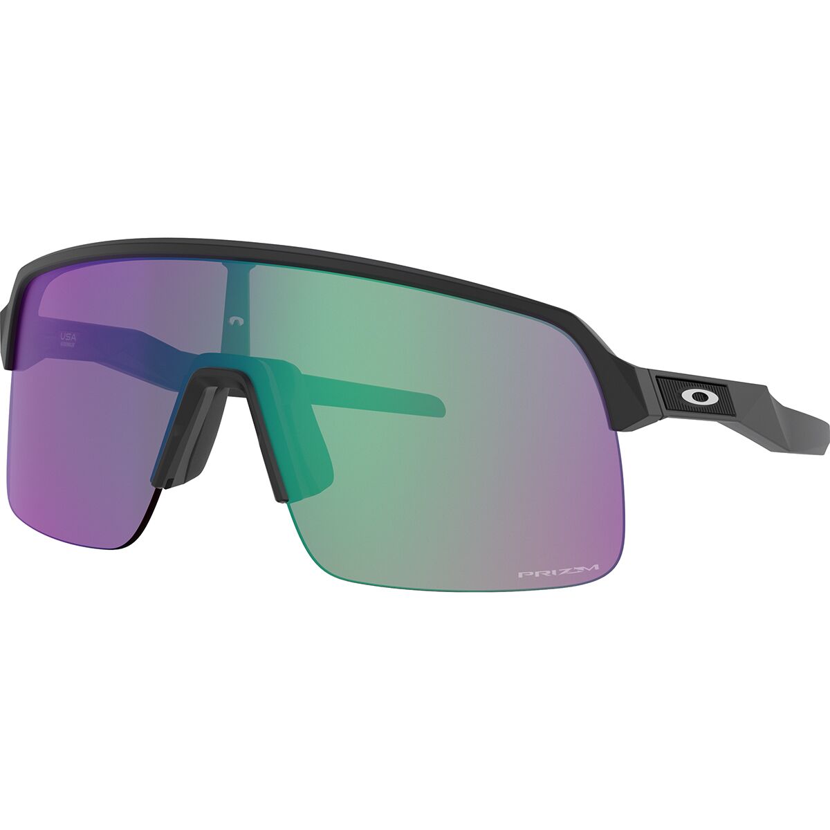Image of Oakley Sutro Lite Prizm Sunglasses Matte Black/PRIZM Road Jade, One Size
