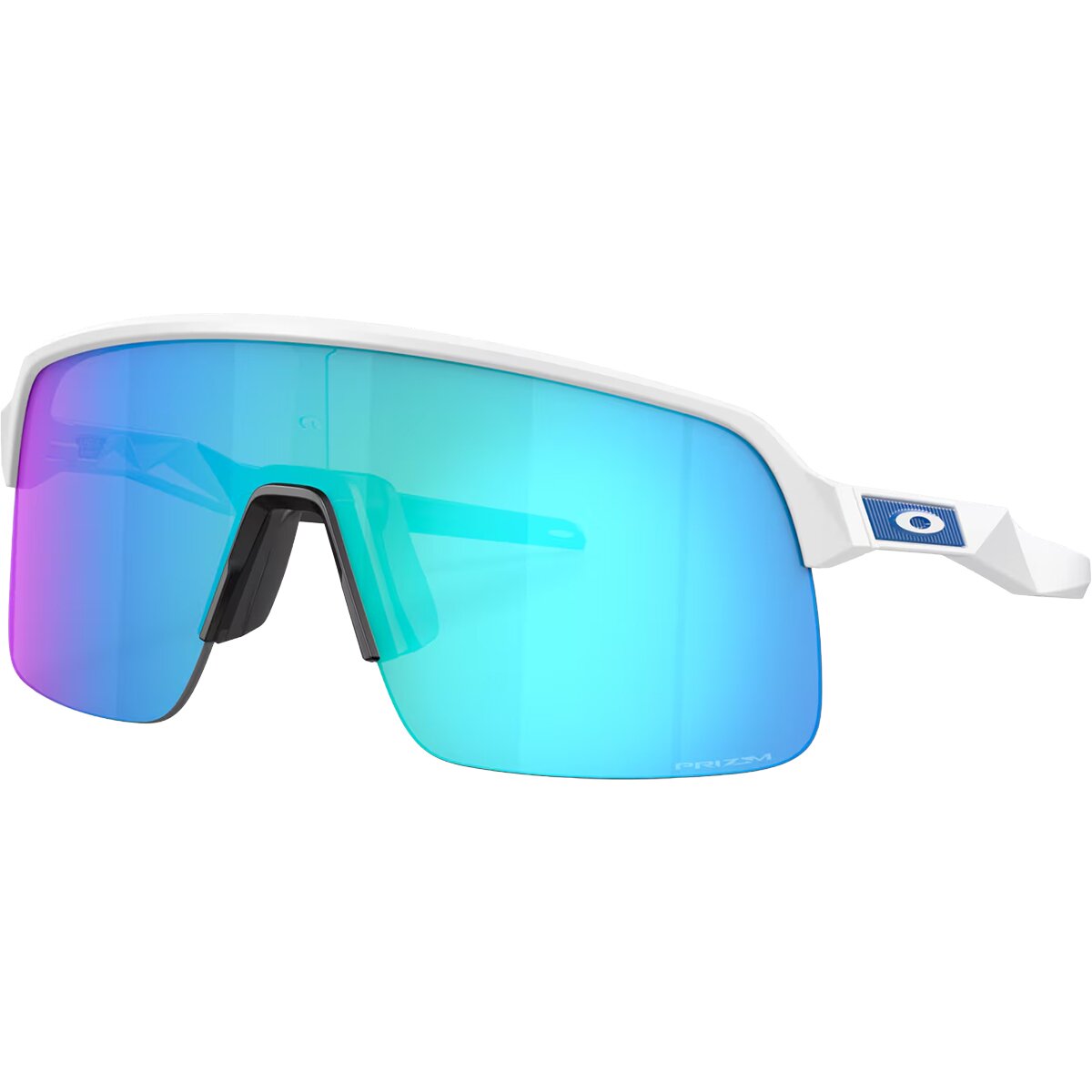 Image of Oakley Sutro Lite Prizm Sunglasses Matte White/Prizm Sapphire, One Size