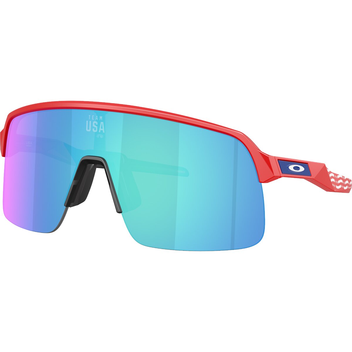 Image of Oakley Sutro Lite Prizm Sunglasses Redline/Prizm Sapphire, One Size