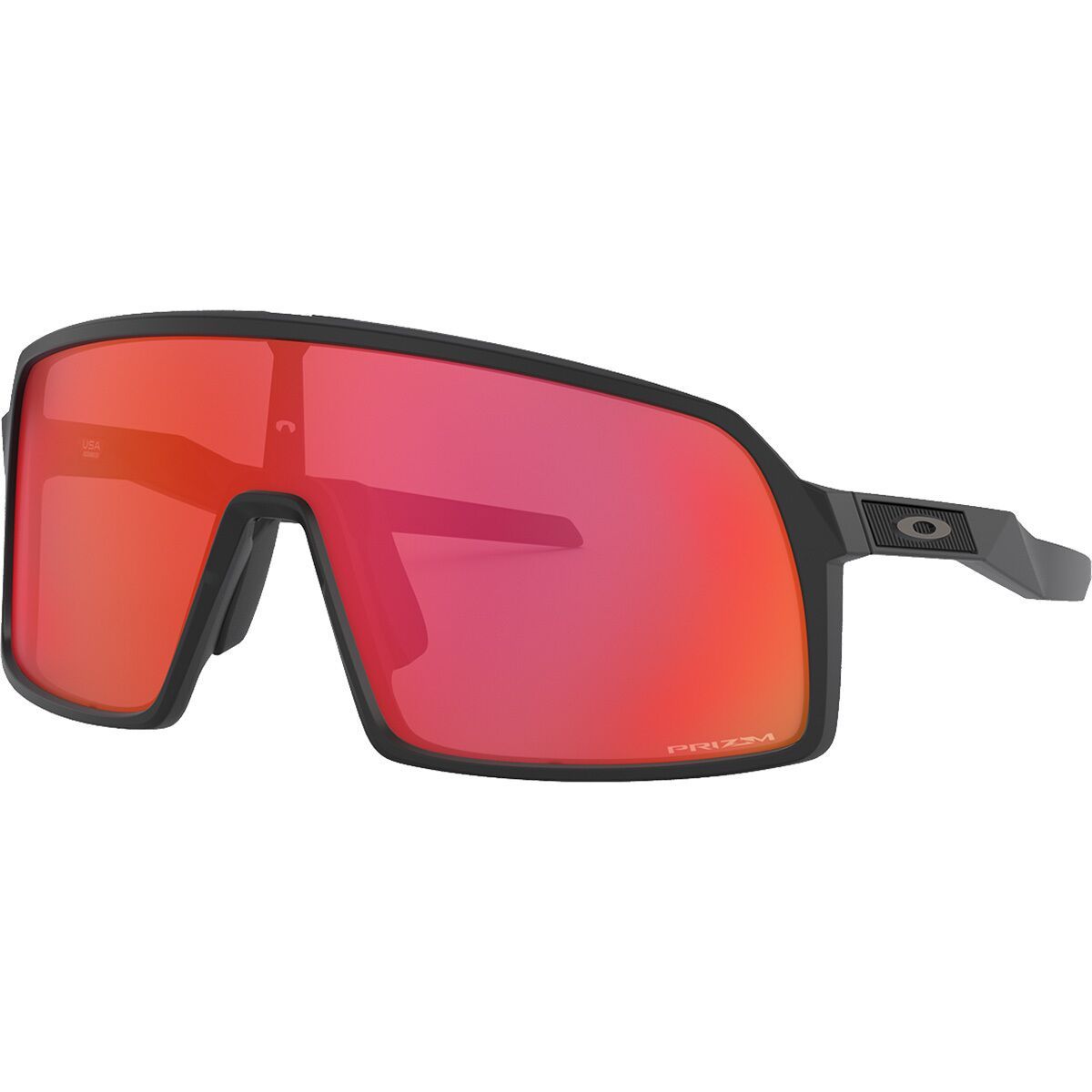 Image of Oakley Sutro S Prizm Sunglasses Matte Black/PRIZM Trl Torch, One Size