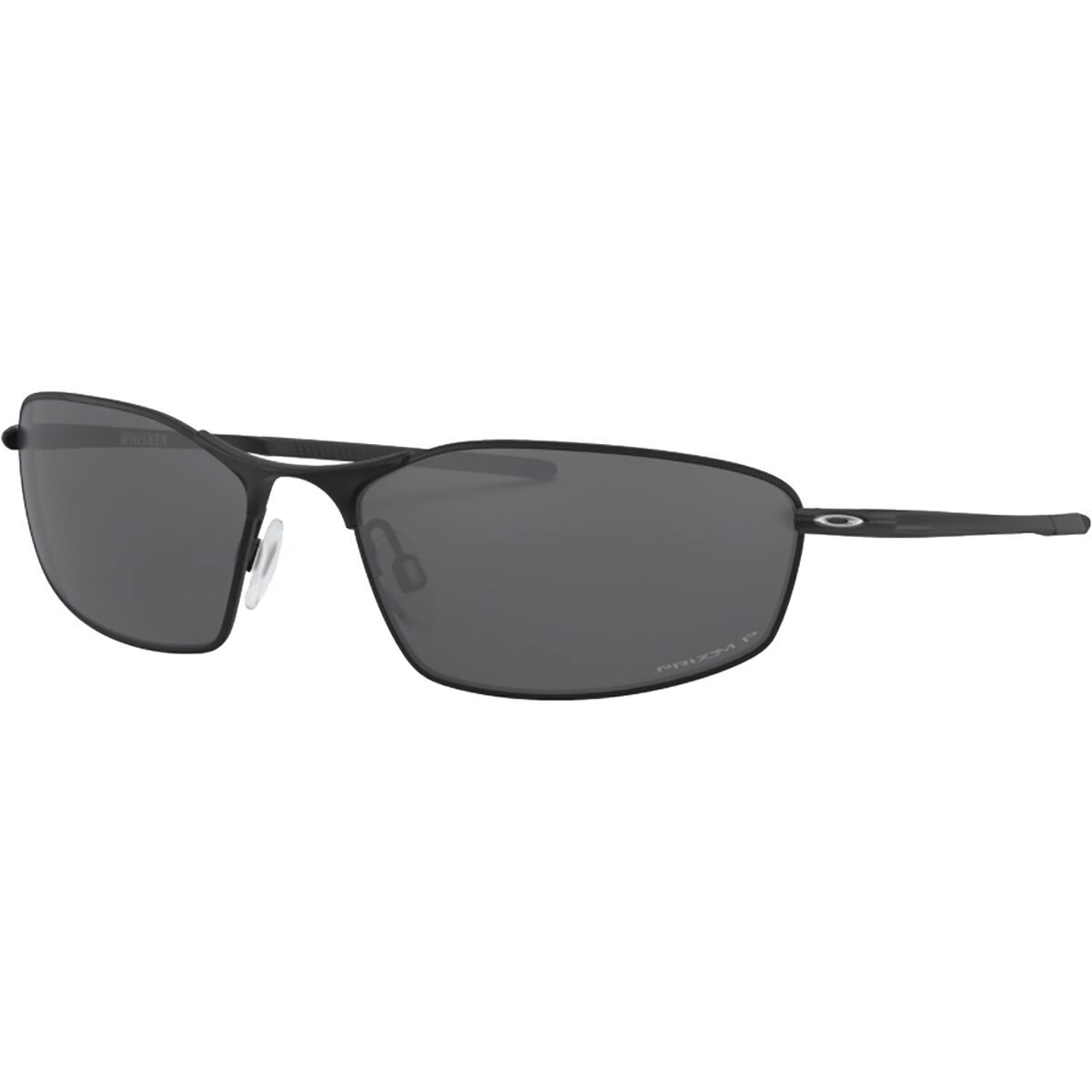 Image of Oakley Whisker Prizm Polarized Sunglasses Satin Black/PRIZM Black Polar, One Size