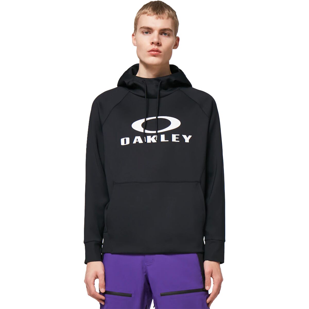 Image of Oakley Sierra DWR Fleece Hoodie - Men's Blackout, M