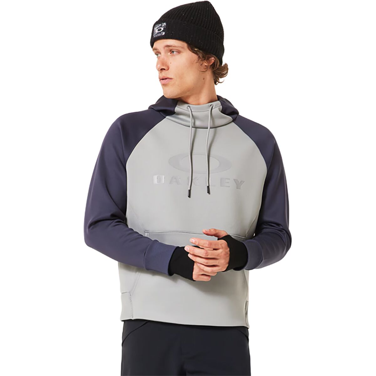 Image of Oakley Sierra DWR Fleece Hoodie - Men's Cement, S