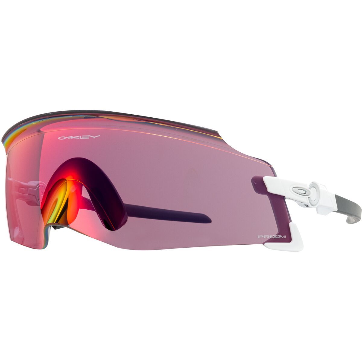 Image of Oakley Kato Sunglasses White/Prizm Road, One Size