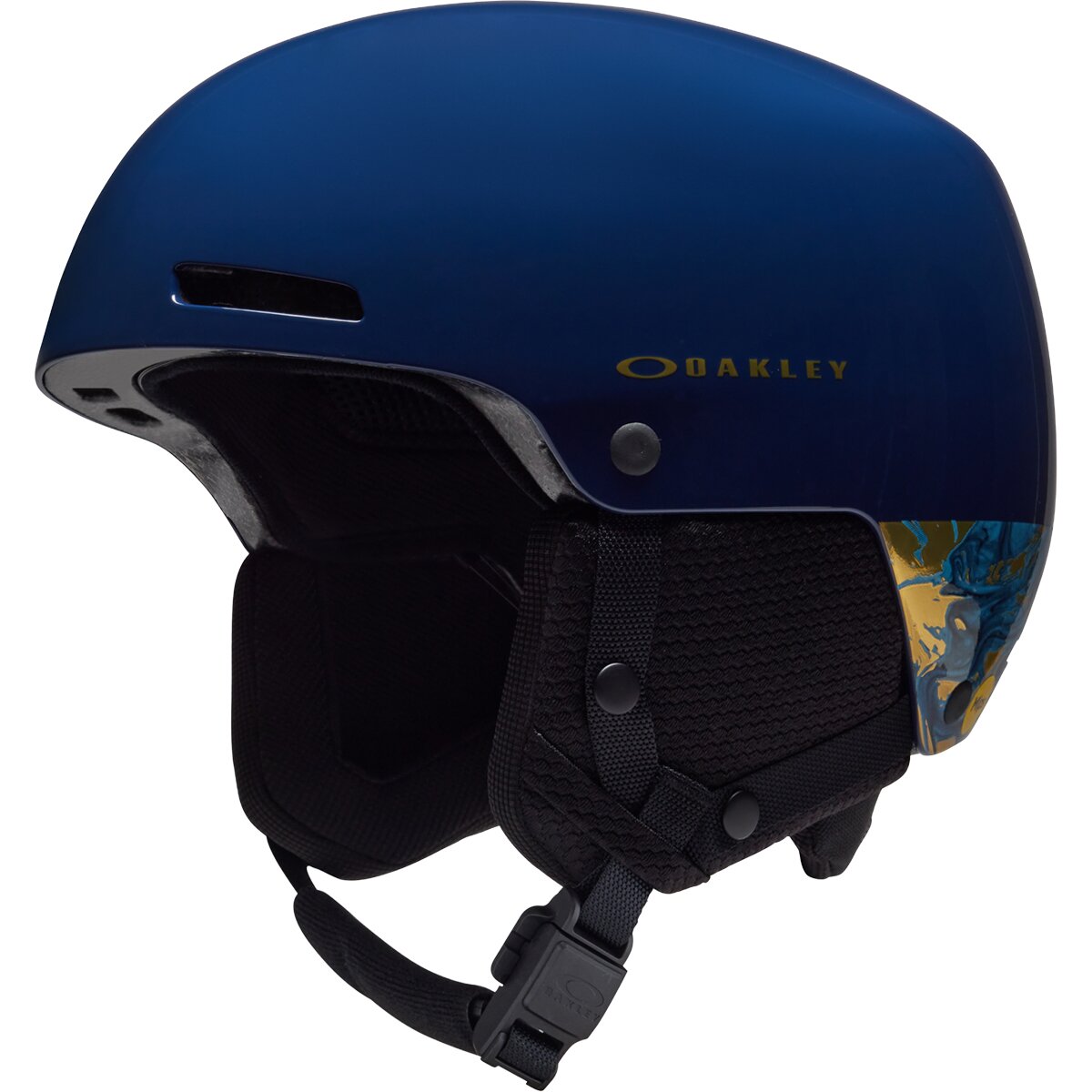 Image of Oakley Mod 1 Pro Helmet Shiffrin Signature Navy/Graphic&Gold, S